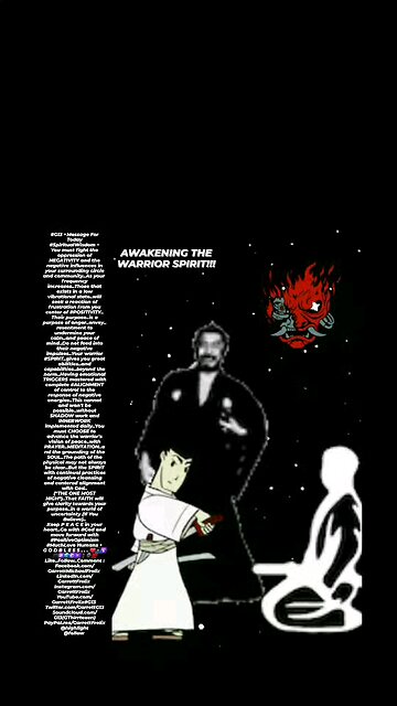 ▪︎AWAKENING OF THE WARRIOR SPIRIT▪︎