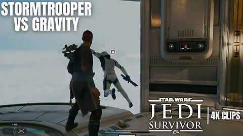 Stormtrooper VS Gravity | Star Wars Jedi Survivor 4K Clips