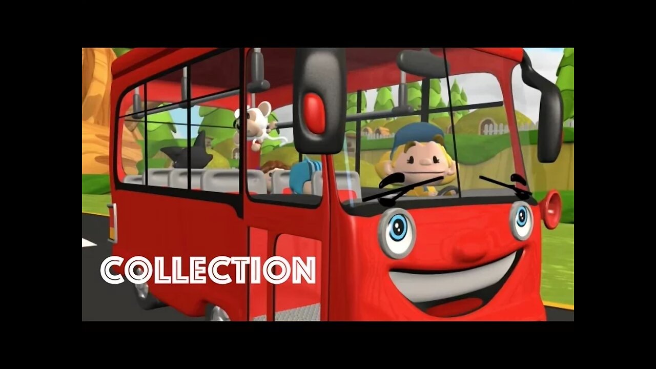 The Wheels On The Bus | Red Bus | Nursery Rhymes Collection for Children | Baby Songs