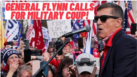 Michael Flynn Supports Military Coup To Restore Trump As President!