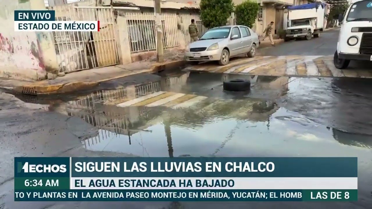 Así amaneció Chalco a un mes de las inundaciones | Aguas bajan, pero las clases siguen en pausa