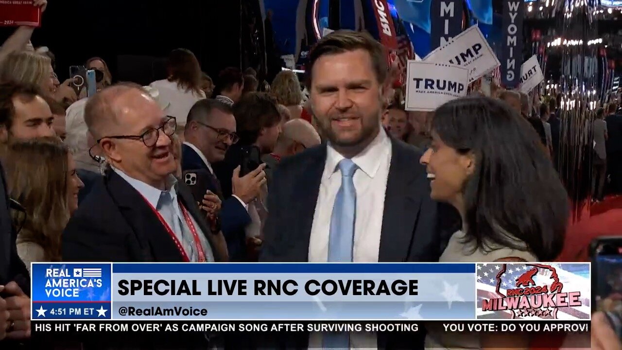 Sen. JD Vance Enters the Republican National Convention Following VP Announcement