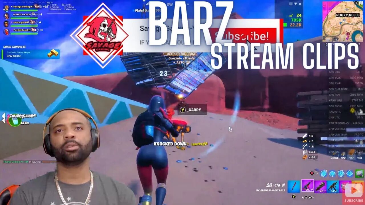 SAVAGE GAMING-YT/BEATZBYE [LIVE] FORTNITE #streamclips