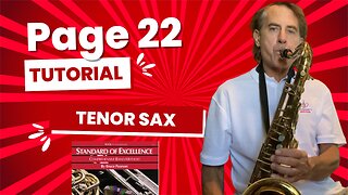 Page 22 Standard Of Excellence Book 1 Tenor Saxophone Tutorial