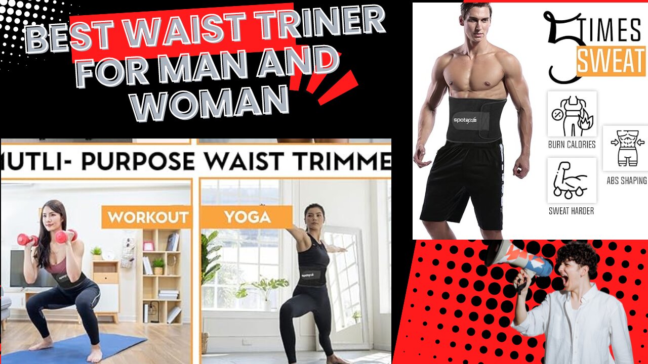 Sweat It Out: Ultimate Man and Women's Waist Trainer Belt for Slimming Sauna Workouts"