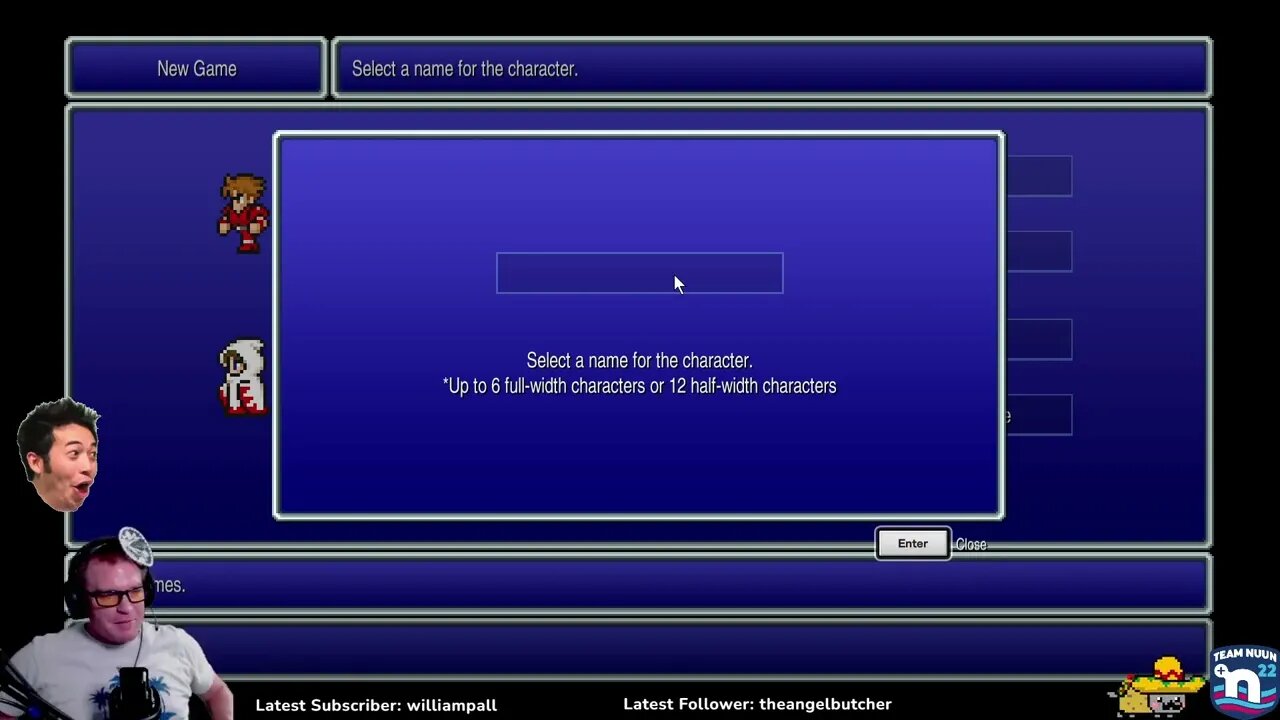 FF1 - Picking Characters Special Recorded Stream