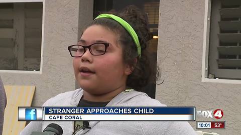 Stranger Approaches Children in Cape Coral