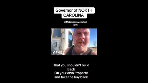 Gov of NC says don't rebuild They have plans…