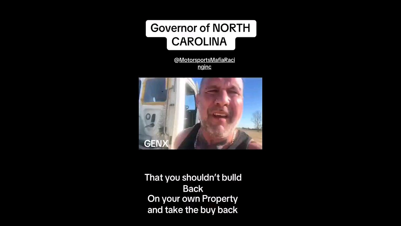 Gov of NC says don't rebuild They have plans…