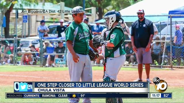 Chula Vista boys move closer to Little League World Series