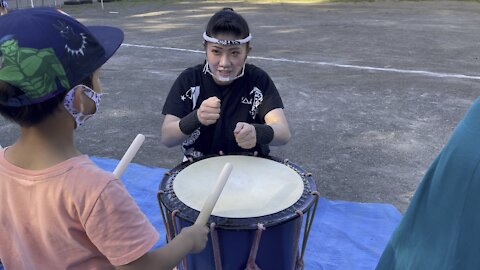 My son’s first Taiko experience