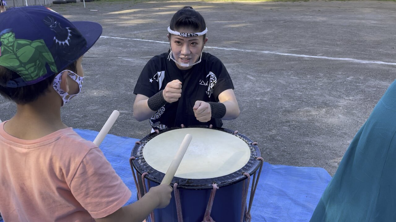 My son’s first Taiko experience