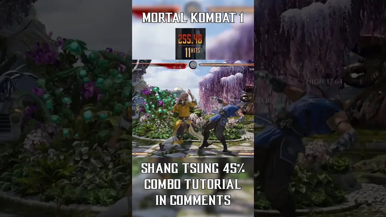 FULL SHANG TSUNG Combo Tutorial IN COMMENTS! #mk1 #combotutorial #shorts