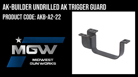 AK-Builder Undrilled AK Trigger Guard - AKB-A2-22