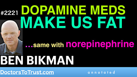 BEN BIKMAN a2 | DOPAMINE MEDS MAKE US FAT…same with norepinephrine