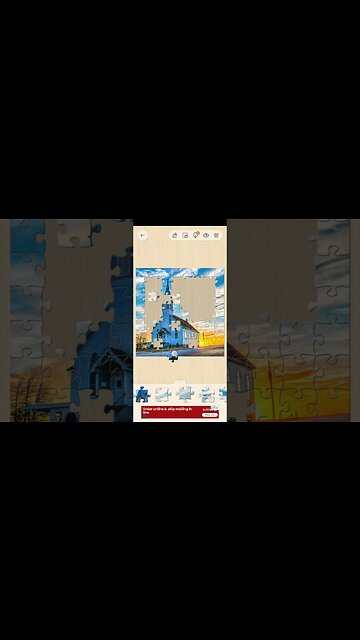 100 piece jigsaw - country church