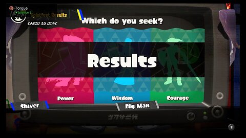 Splatoon 3 - Splatfest #6 (Global): Power Vs. Wisdom Vs. Courage - Final Results