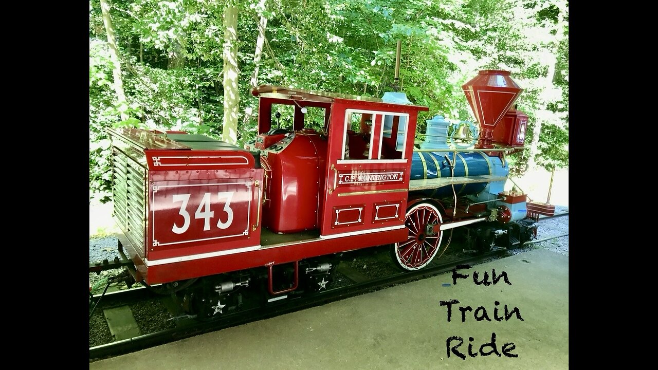 A Train Lover’s Delight riding Burke Lake Park’s Replica Train through the Park🚂