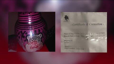 'I can forgive, but I will not forget': Milwaukee mom receives wrong certificate of cremation for baby