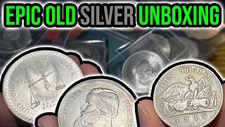 $610 Large Silver World Coin Unboxing w/Rare Bullion And Old Type Coins!!