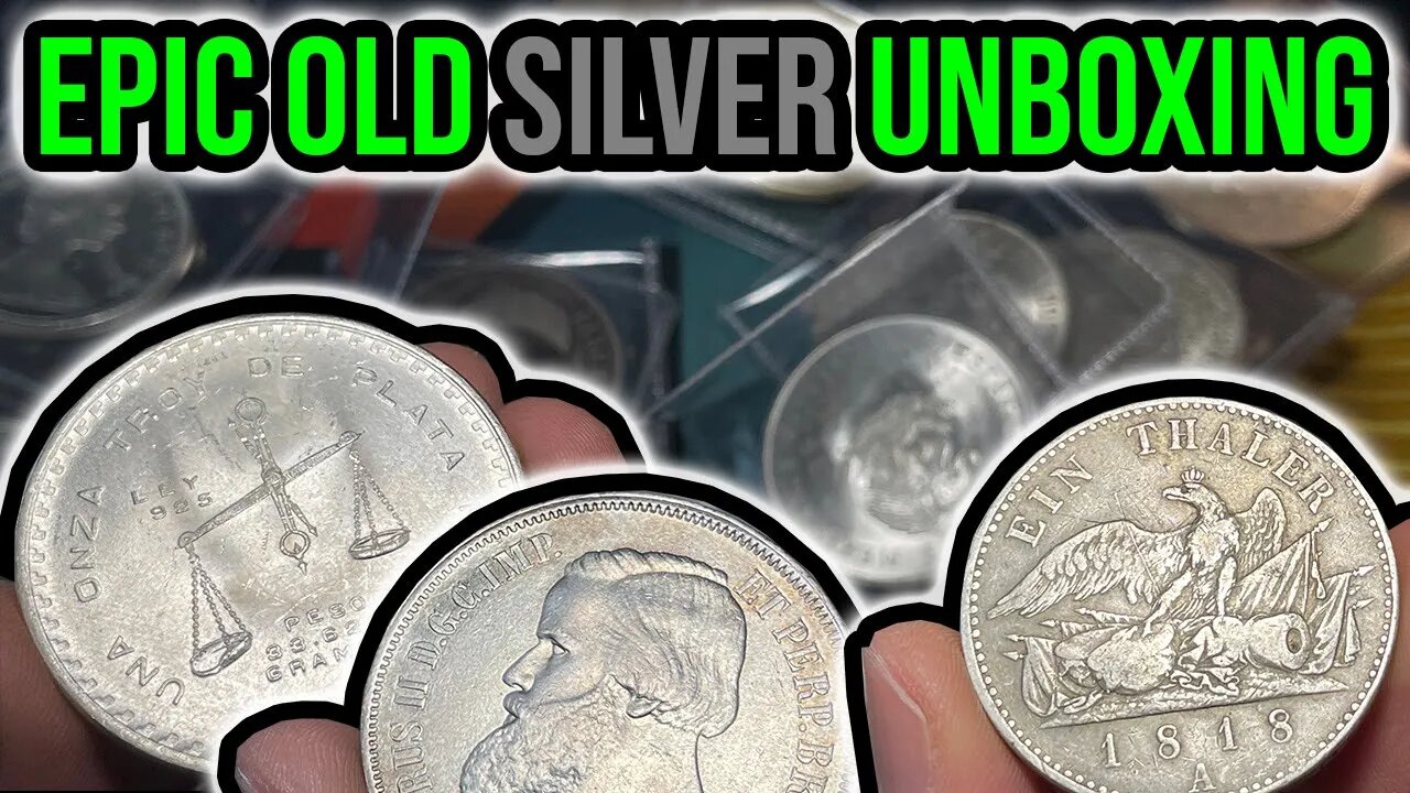 $610 Large Silver World Coin Unboxing w/Rare Bullion And Old Type Coins!!