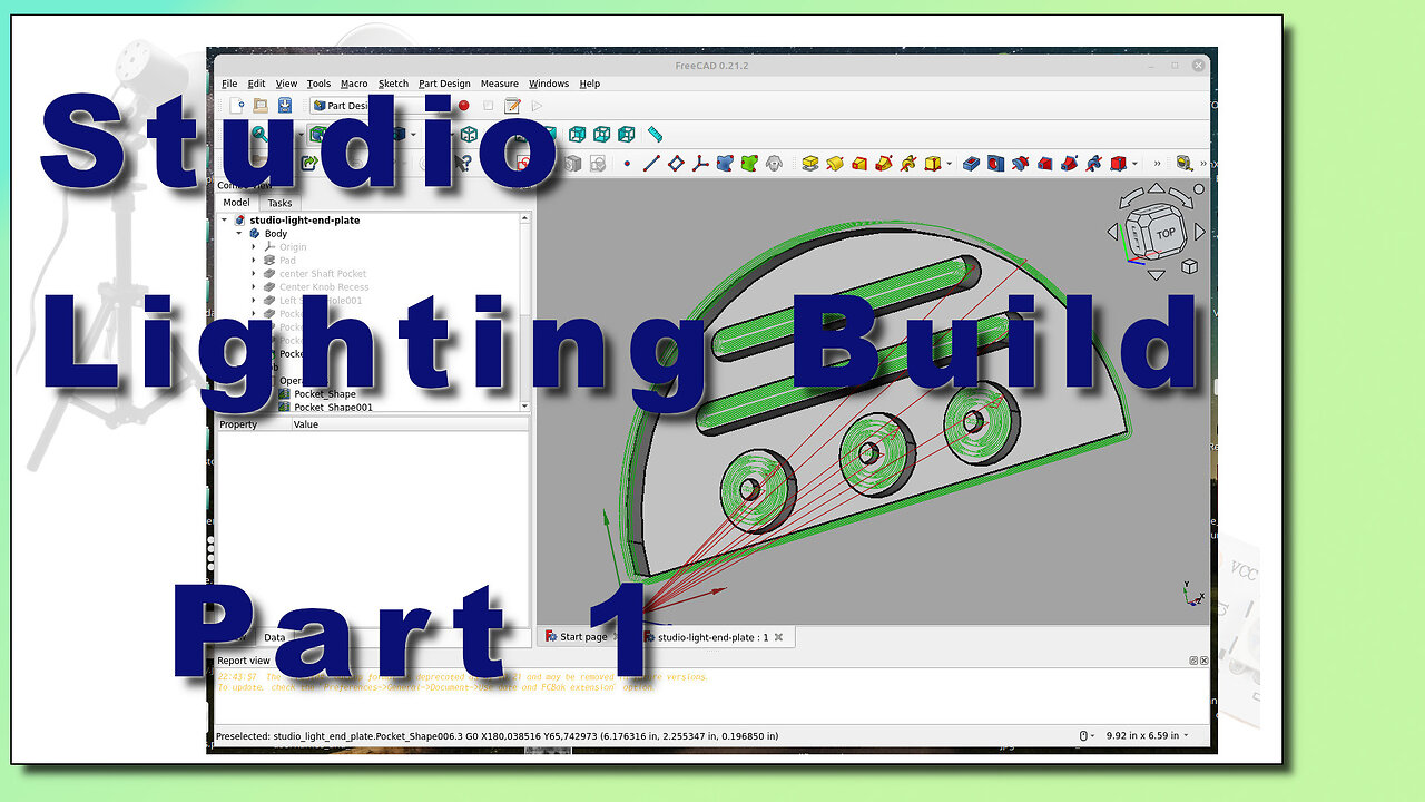 Studio Lighting Build Part I - Freecad (Mystery Make Part II)