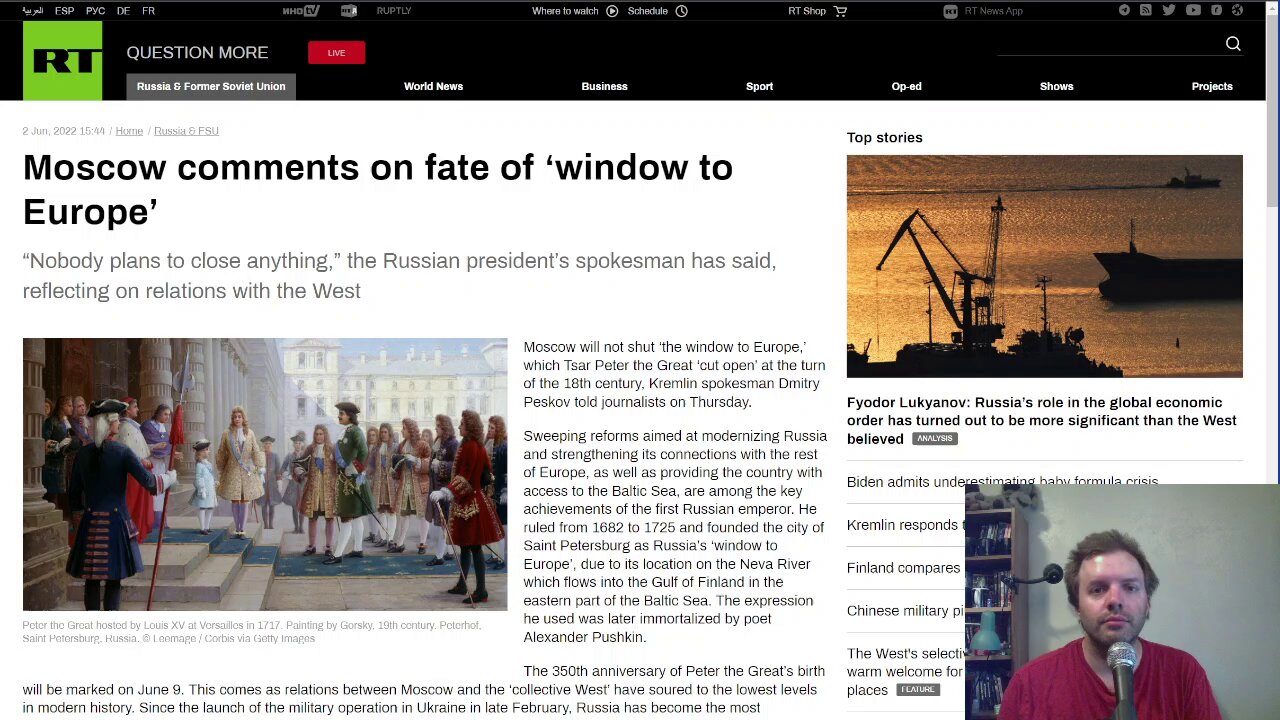 Moscow will not shut ‘the window to Europe’