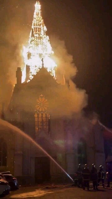 Another Church on fire!! 🤔⛪️ 🙏