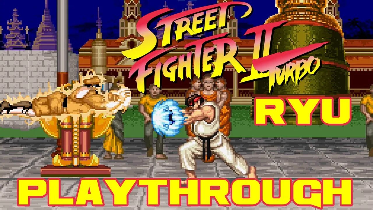 Street Fighter II Turbo: Hyper Fighting - Ryu Playthrough - Super Nintendo 😎Benjamillion