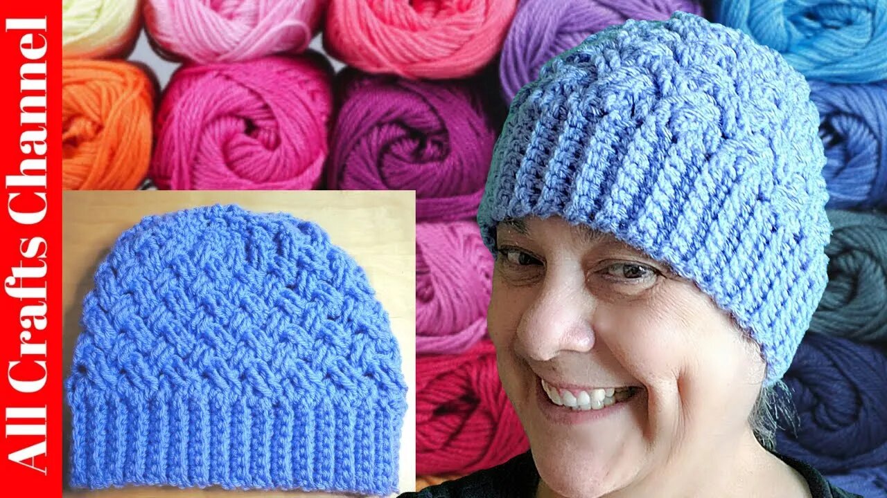 How crochet an Easy Celtic stitch hat - stitch by stitch instructions