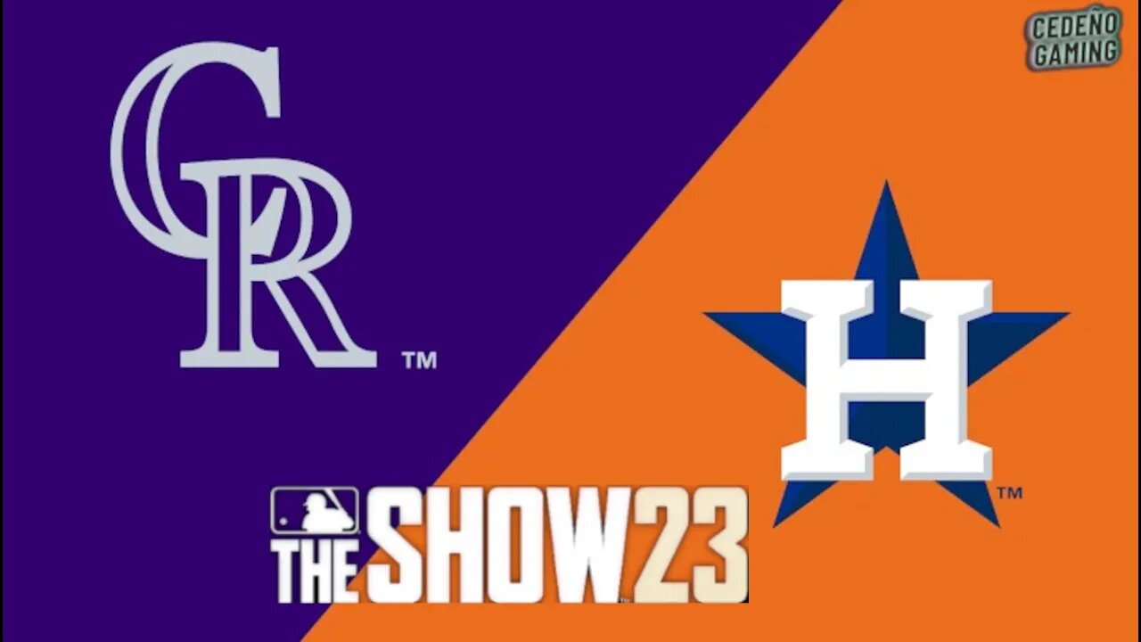 MLB The Show 23 Rockies vs Astros Gameplay PS5