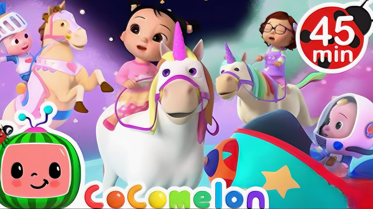 Kids Play Pretend Songs ✨ Magical Pony Ride + Unicorn Song ✨ MORE CoComelon & Songs