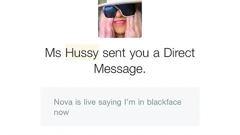 Ms Hussy supports going IRL when his feefees get hurt online… The Intro