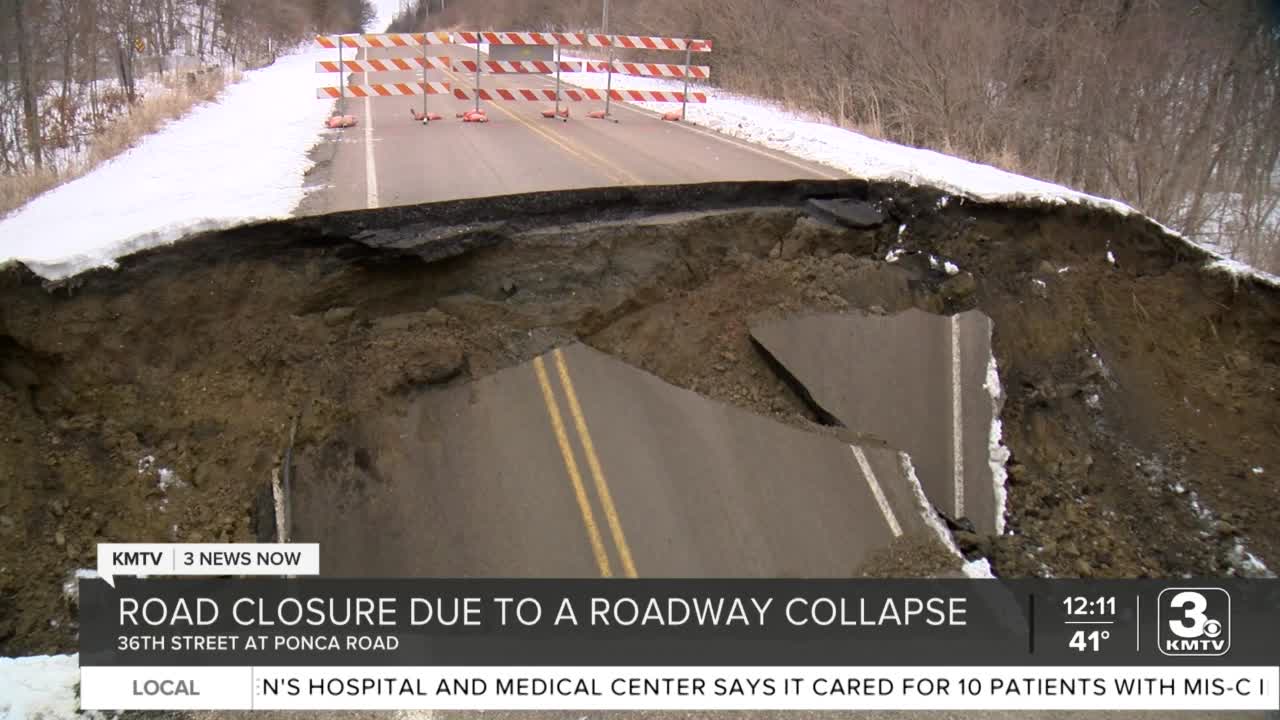 Road Collapse on Ponca Rd.