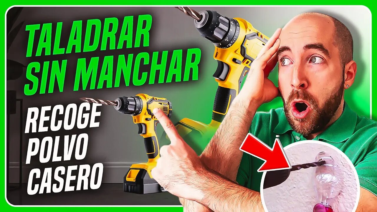 ✅ TALADRAR SIN MANCHAR - Recoge polvo casero