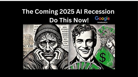 The Coming 2025 AI Recession Do This Now! (Google NotebookLM)