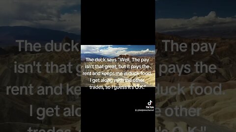 a duck walks in to a bar joke #dadjokes #joke