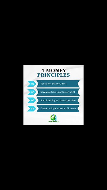 💯 These four principles WILL transform your money: