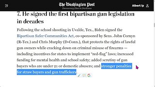 🟨 華盛頓郵報：拜登在 2022 年做的 10 件“好事”