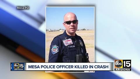 Mesa police officer dies in motorcycle crash while off-duty (published)