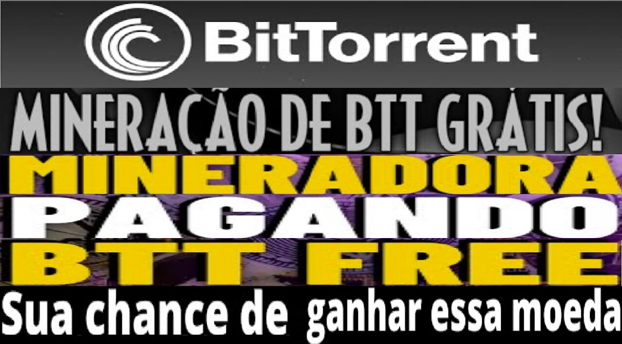 [ BTT TODAY ] Ganhe 10 H/s Free p/ minerar BTT por 365 dias | Saque min.20 BTT | Pag.Free | Renda