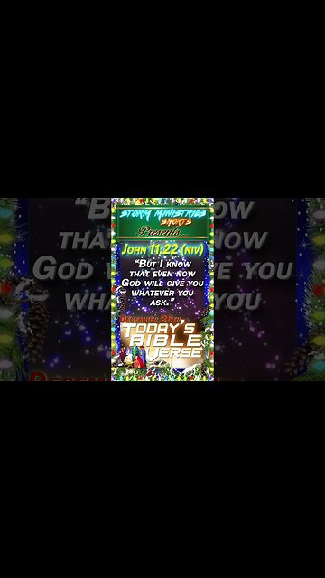 12.26.2022 | STORM MINISTRIES | Daily Bible Verse | JOHN 11:22 (NIV) | #shorts