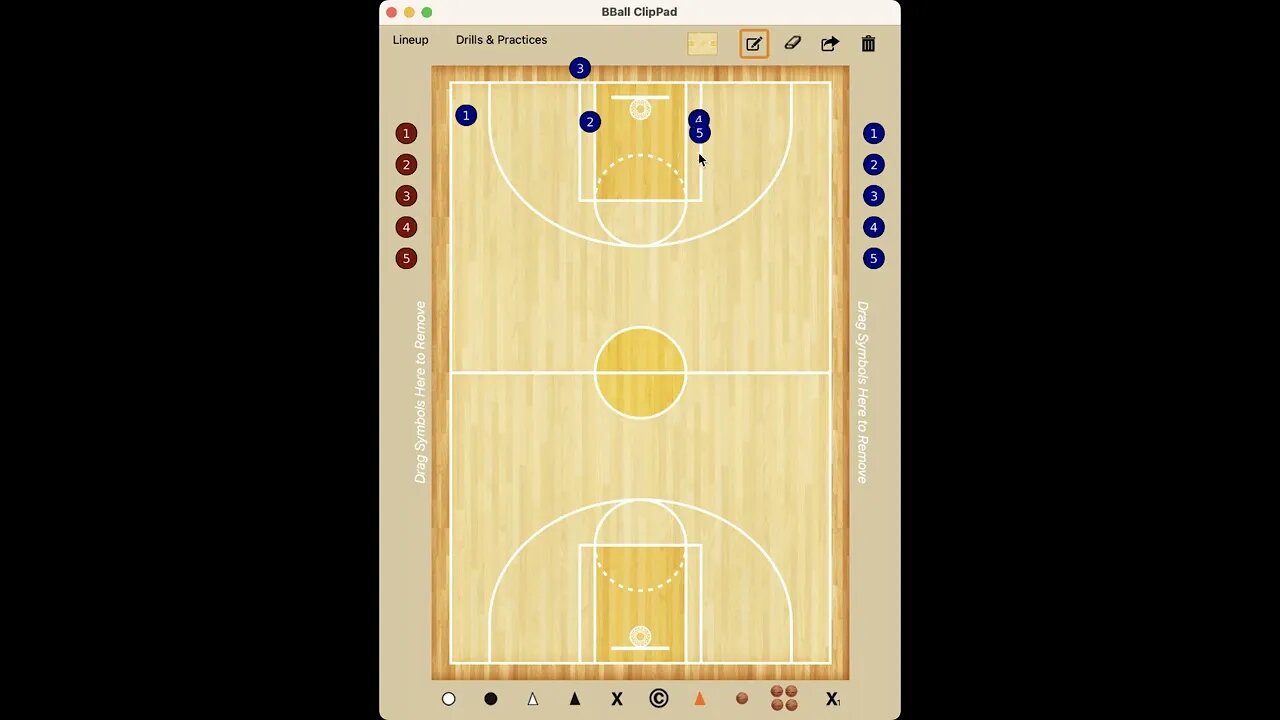 Simple BLOB Play for a lay-in or Hi/Lo v. Man-to-Man Defense