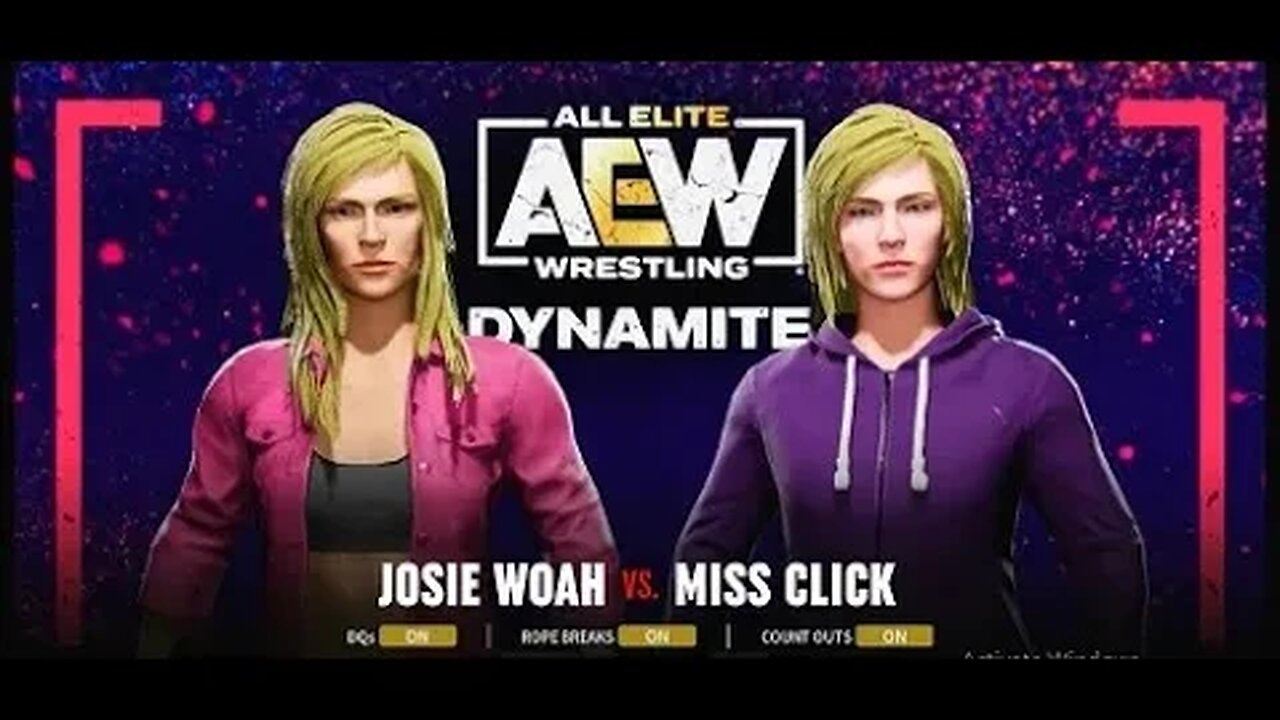 AEW Youtuber and stream fights, part 3 Miss Click Vs Josie Woah.