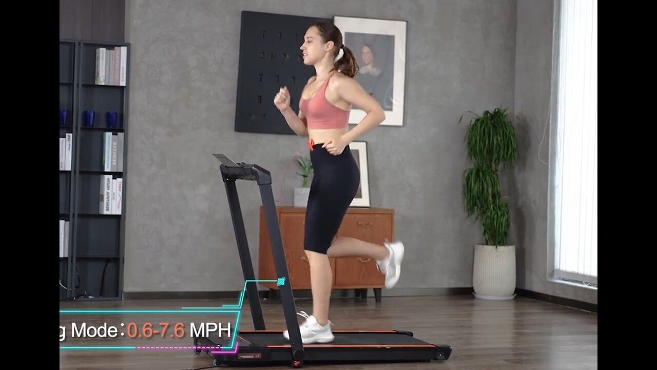 Whisper-Quiet Space-Saving Treadmill