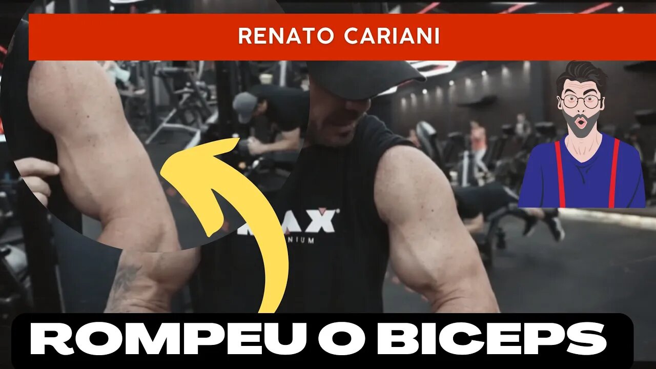 Renato Cariani rompeu o Biceps durante o treino de pernas?