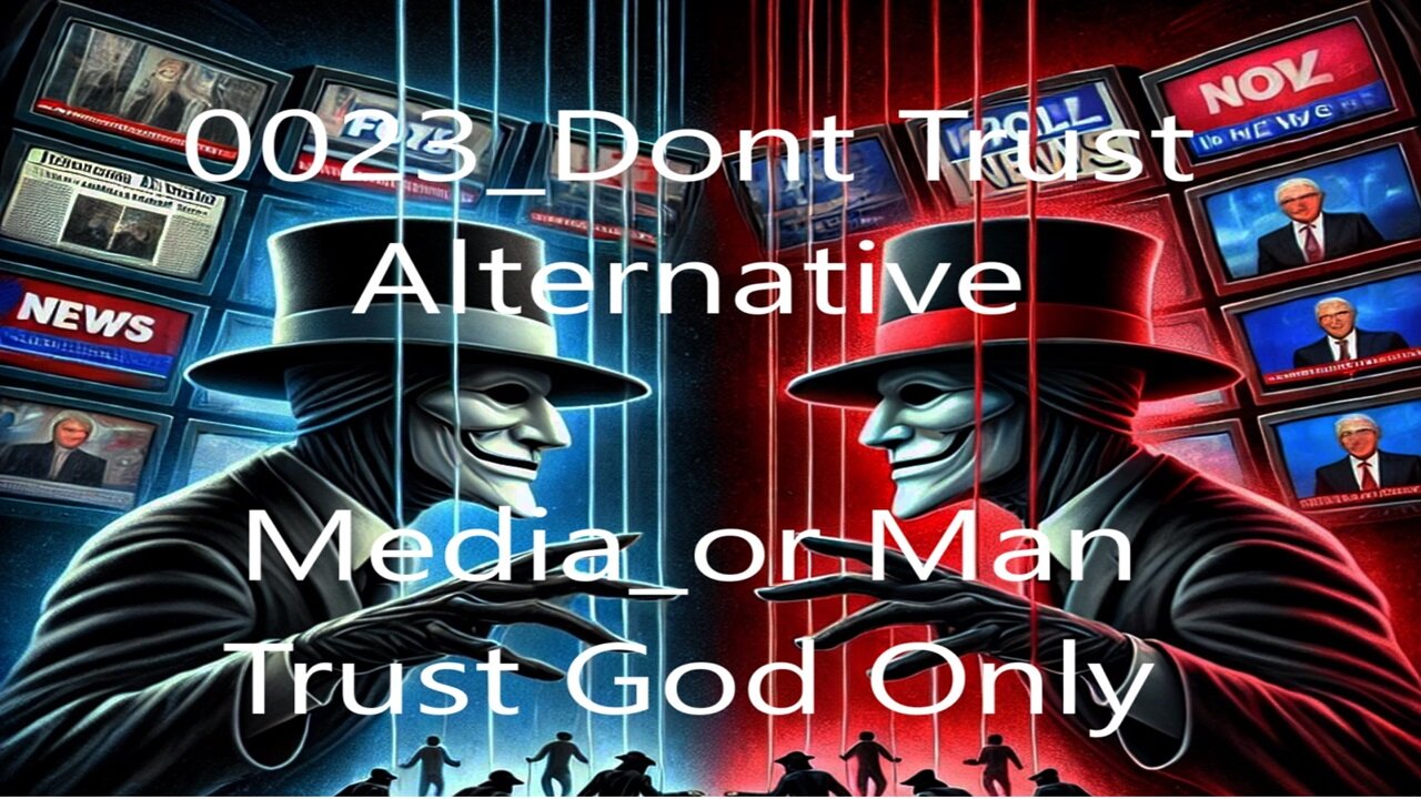 0023_Dont Trust Alternative Media_or Man_Trust God Only