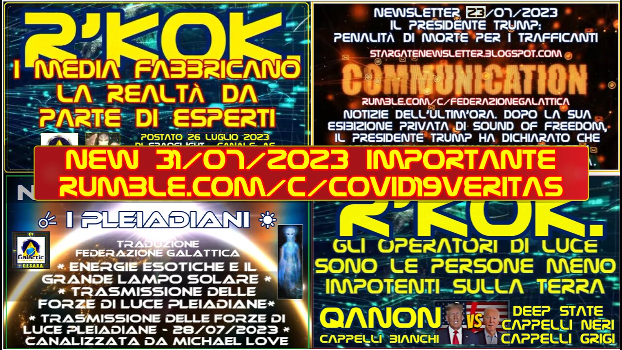 New 31/07/2023 NOTIZIE IMPORTANTI