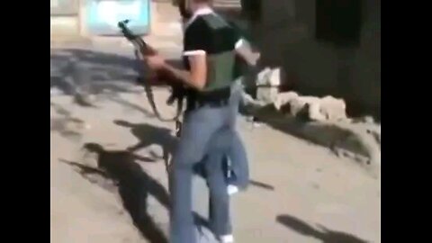 When you think you're Rambo, but you're not...