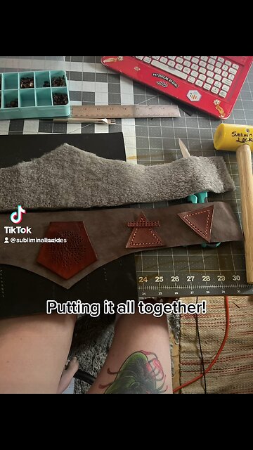 Suede and Leather Alchemical belt